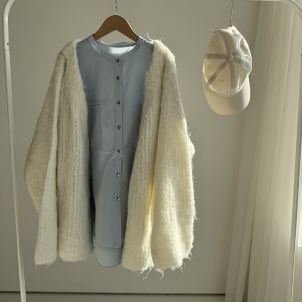 画像3: ●年末年始限定SALE●【12/28 LIVEアイテム】●リブ袖オーバーシャツ（メーカー確認後確保） (3)