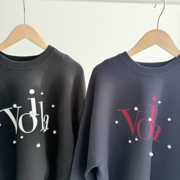 画像2: ●年末年始限定SALE●【12/28 LIVEアイテム】●パールロゴニットプルオーバー（メーカー確認後確保） (2)