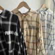 画像1: ●期間限定/数量限定●【1/5 LIVEアイテム】ロゴデザインチェックロングシャツ（予約/1-2） (1)
