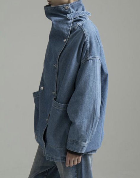 画像4: ●短期掲載●メーカー在庫限り●SALE●【1/14 LIVEアイテム】BIGカラーデニムジャケット (4)