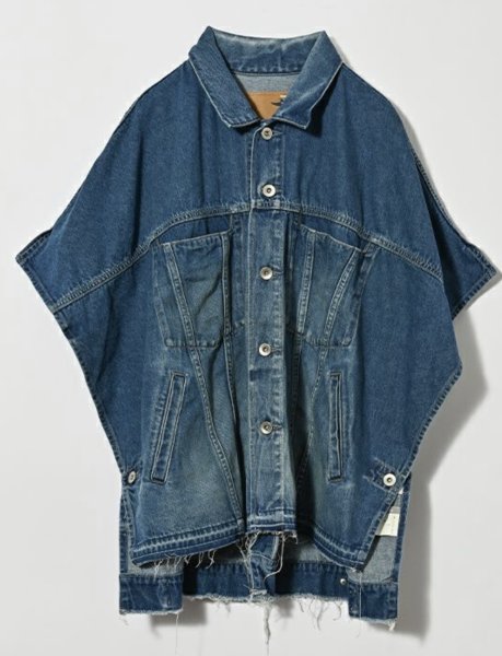 画像5: ●短期掲載●メーカー在庫限り●SALE●【1/14 LIVEアイテム】ポンチョデニムジャケット (5)