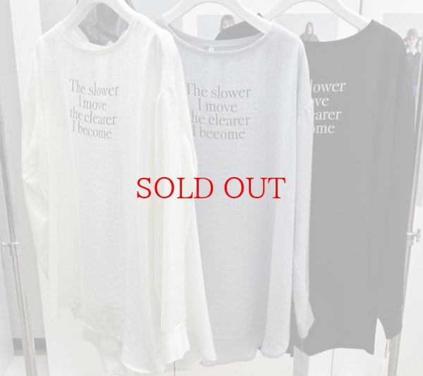 画像1: ●SPECIAL SALE●【1/15 LIVEアイテム】●ワッシャーロゴTブラウス＜予約/10＞ (1)