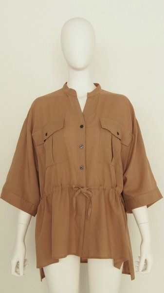 画像12: ●期間限定/ご予約10倍ポイント●【1/17  LIVE】スキッパーバンドカラーシャツ（予約/5-6） (12)