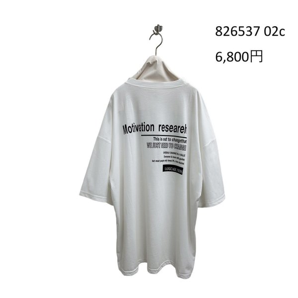 画像4: ●期間限定/ご予約5倍ポイント●【1/19 ayane】バックロゴTシャツ（予約/4-5） (4)