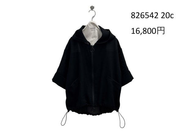 画像11: ●期間限定/ご予約10倍ポイント●【1/19 ayane】メッシュフーディブルゾン（予約/4-5） (11)