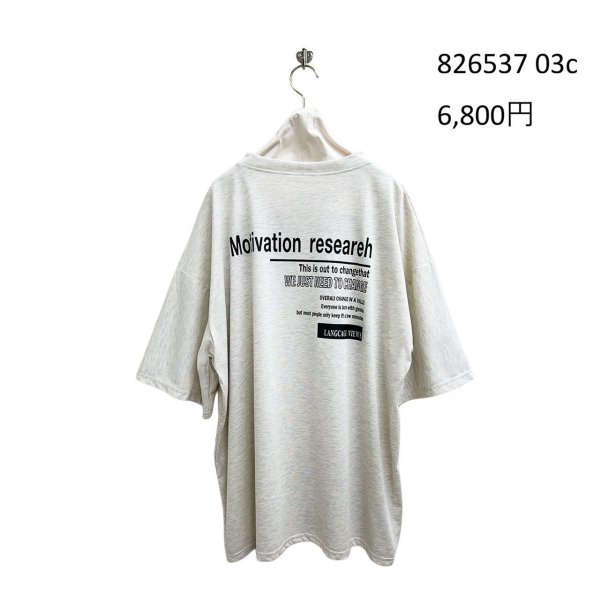 画像6: ●期間限定/ご予約5倍ポイント●【1/19 ayane】バックロゴTシャツ（予約/4-5） (6)