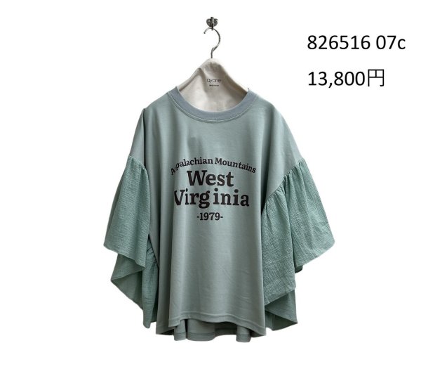 画像5: ●期間限定/ご予約10倍ポイント●【1/19 ayane】ひらひらスリーブロゴTシャツ（予約/5） (5)