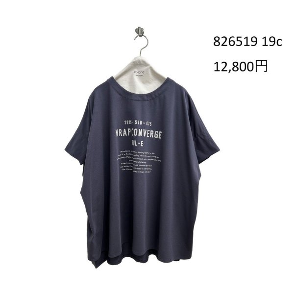 画像9: ●期間限定/ご予約10倍ポイント●【1/19 ayane】ポンチョ型ロゴTシャツ（予約/5） (9)