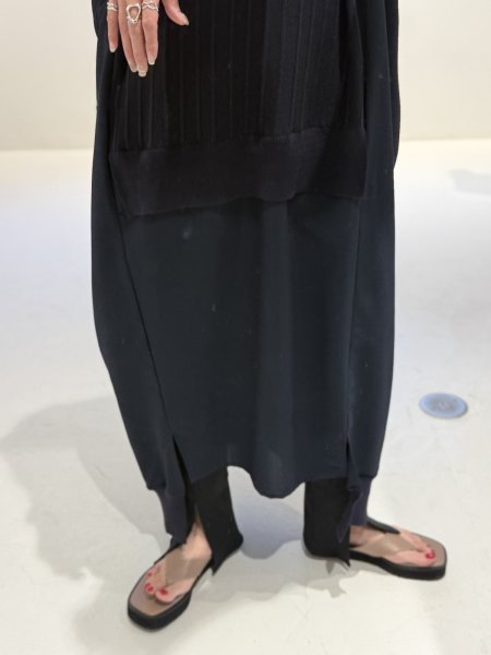 画像3: ●期間限定/ご予約10倍ポイント●【1/19 ayane】ニットドッキングドルマンワンピース（予約/4-5） (3)