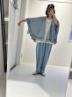 画像2: ●期間限定/ご予約10倍ポイント●【1/19 ayane】テンセルデニムフリルポンチョ（予約/4-5） (2)