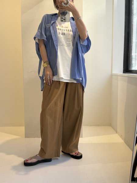 画像5: ●期間限定/ご予約10倍ポイント●【1/19 ayane】コットンストレッチバレルレッグパンツ（予約/5） (5)