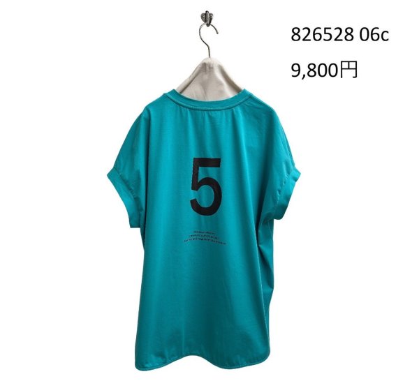 画像6: ●期間限定/ご予約10倍ポイント●【1/19 ayane】フレンチスリーブバックロゴＴシャツ（予約/4-5） (6)