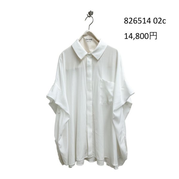 画像6: ●期間限定/ご予約10倍ポイント●【1/19 ayane】オーバーサイズとろみシャツ（予約/4-5） (6)