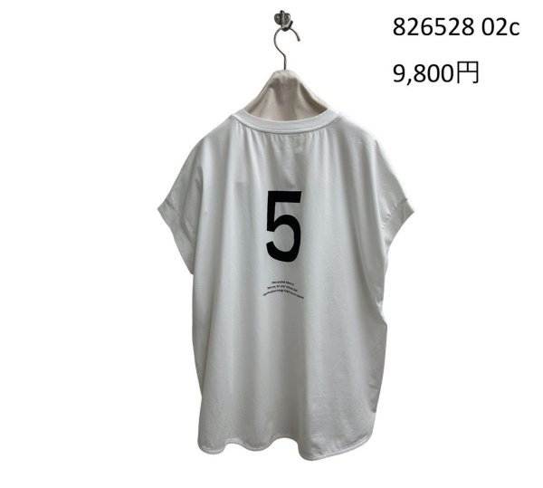 画像8: ●期間限定/ご予約10倍ポイント●【1/19 ayane】フレンチスリーブバックロゴＴシャツ（予約/4-5） (8)