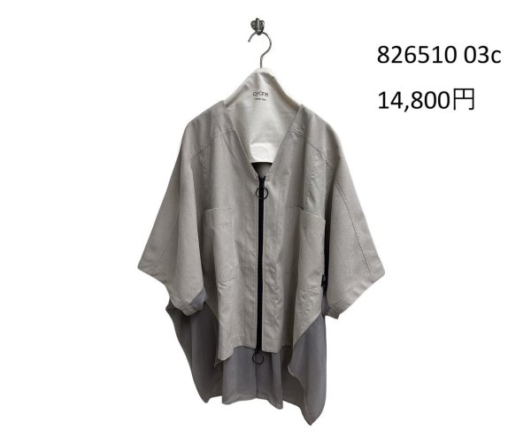 画像8: ●期間限定/ご予約10倍ポイント●【1/19 ayane】ピーチスキンツイルバックシフォンジャケット（予約/4-5） (8)