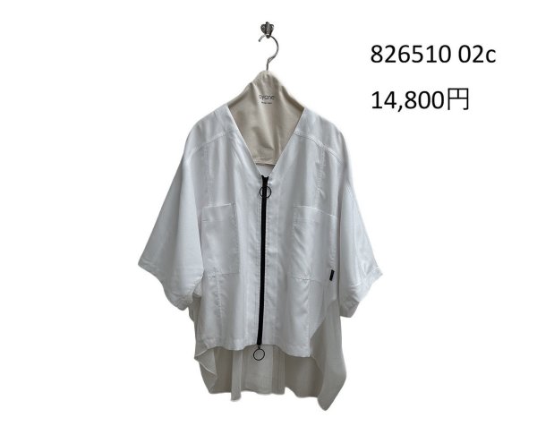 画像9: ●期間限定/ご予約10倍ポイント●【1/19 ayane】ピーチスキンツイルバックシフォンジャケット（予約/4-5） (9)