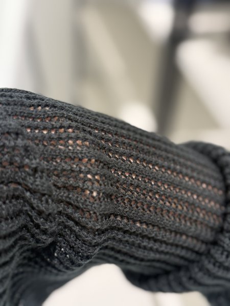 画像3: ●期間限定/ご予約10倍ポイント●【1/19 ayane】コード刺繍ショート丈ニットブルゾン（予約/4-5） (3)