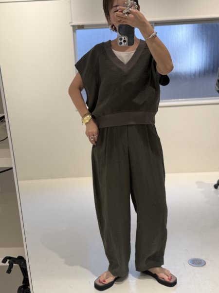 画像3: ●期間限定/ご予約10倍ポイント●【1/19 ayane】リネン混ワッシャープルオーバー（予約/5） (3)