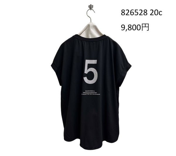 画像7: ●期間限定/ご予約10倍ポイント●【1/19 ayane】フレンチスリーブバックロゴＴシャツ（予約/4-5） (7)