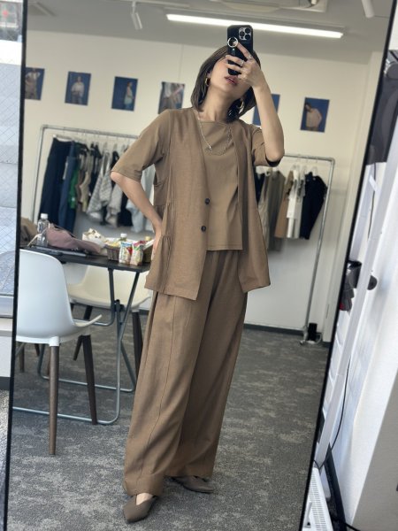 画像10: ●期間限定/ご予約10倍ポイント●【1/23 CYAN TOKYO】サイドアジャストリネンワイド（予約/4-5） (10)