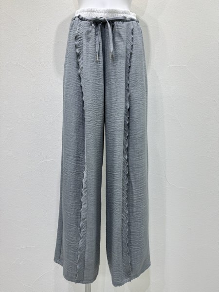 画像5: ●期間限定/ご予約10倍ポイント●【1/23 CYAN TOKYO】フリルラインレイヤーウエストワイド（予約/5-6） (5)