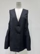 画像7: ●期間限定/ご予約10倍ポイント●【1/23 CYAN TOKYO】サイドティアードリネンベスト（予約/4-5） (7)