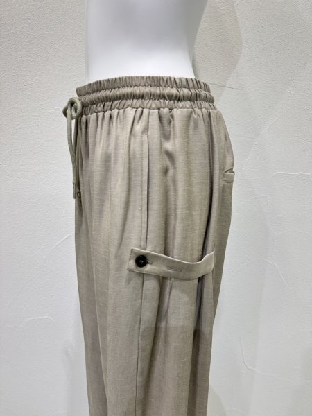 画像6: ●期間限定/ご予約10倍ポイント●【1/23 CYAN TOKYO】サイドアジャストリネンワイド（予約/4-5） (6)