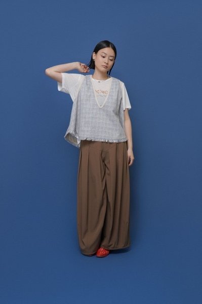 画像4: ●期間限定/ご予約10倍ポイント●【1/23 CYAN TOKYO】シアー天竺フレアＴ（予約/5-6） (4)