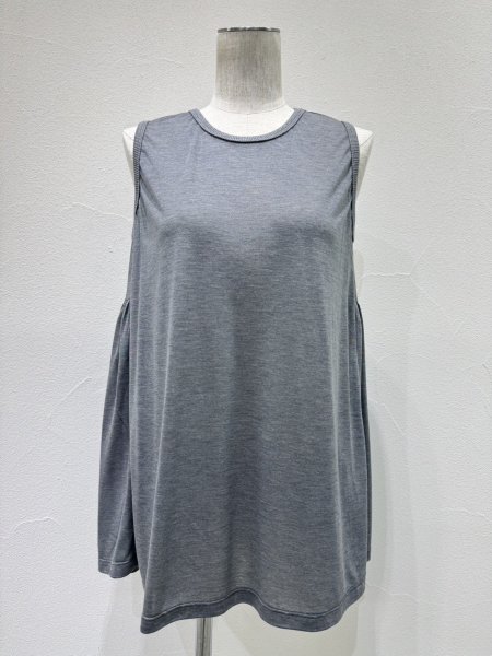 画像8: ●期間限定/ご予約10倍ポイント●【1/23 CYAN TOKYO】シアー天竺バックギャザータンク（予約/4-5） (8)