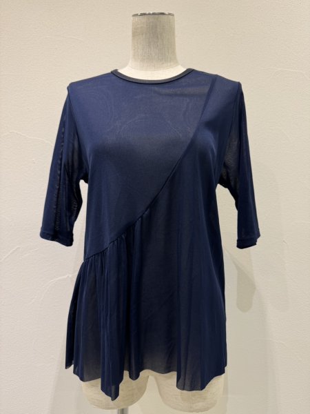 画像5: ●期間限定/ご予約10倍ポイント●【1/23 CYAN TOKYO】アシメギャザーチュールTOPS（予約/4-5） (5)