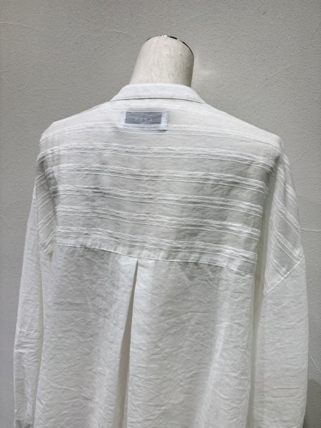 画像5: ●期間限定/ご予約10倍ポイント●【1/23 CYAN TOKYO】ソフトオーガンリブショートシャツ（予約/4-5） (5)