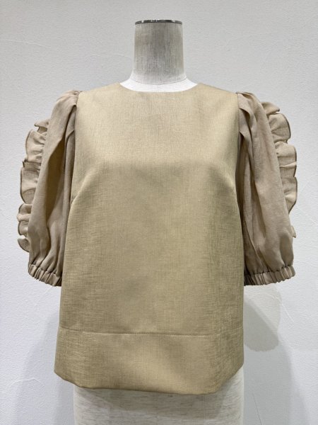 画像5: ●期間限定/ご予約10倍ポイント●【1/23 CYAN TOKYO】フリルスリーブブラウス（予約/4-5） (5)