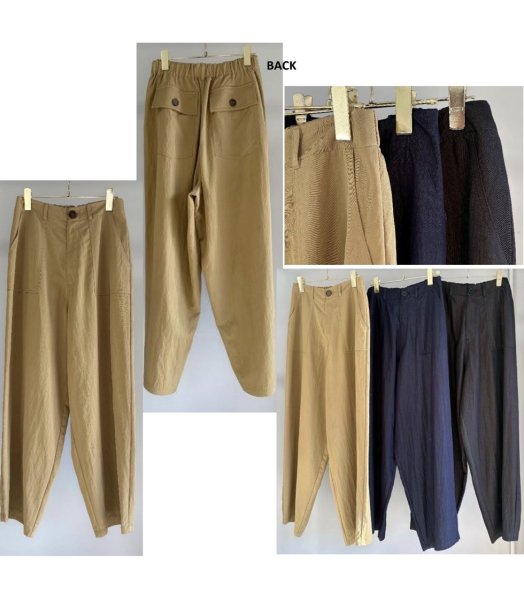 画像1: ●期間限定/ご予約5倍ポイント●【1/24 Margaux vintage】バックゴムベイカーパンツ（予約/3-4） (1)