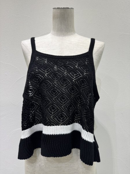 画像7: ●期間限定/ご予約10倍ポイント●【1/23 CYAN TOKYO】ラインピーコックニットキャミ（予約/4-5） (7)