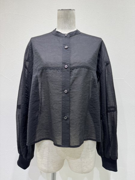 画像8: ●期間限定/ご予約10倍ポイント●【1/23 CYAN TOKYO】ソフトオーガンリブショートシャツ（予約/4-5） (8)