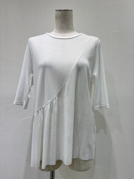 画像3: ●期間限定/ご予約10倍ポイント●【1/23 CYAN TOKYO】アシメギャザーチュールTOPS（予約/4-5） (3)