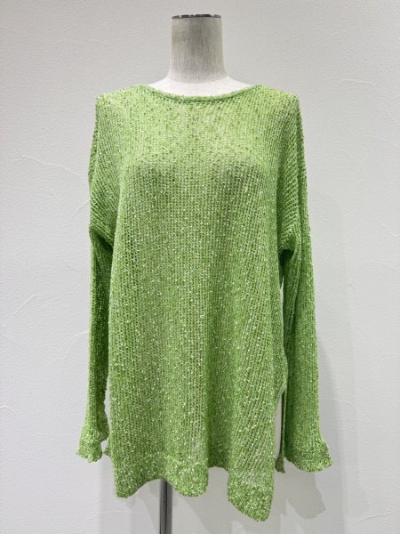 画像5: ●期間限定/ご予約10倍ポイント●【1/23 CYAN TOKYO】ネップメッシュニットTOPS（予約/4-5） (5)