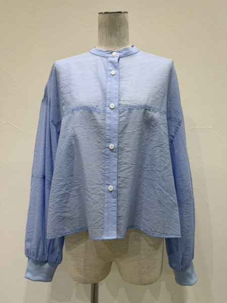 画像7: ●期間限定/ご予約10倍ポイント●【1/23 CYAN TOKYO】ソフトオーガンリブショートシャツ（予約/4-5） (7)