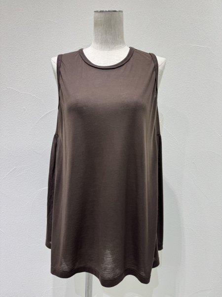 画像10: ●期間限定/ご予約10倍ポイント●【1/23 CYAN TOKYO】シアー天竺バックギャザータンク（予約/4-5） (10)