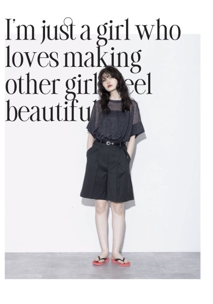 画像1: ●期間限定/ご予約5倍ポイント●【1/24 Margaux vintage】ピンストライプハーフパンツ（予約/3-4） (1)