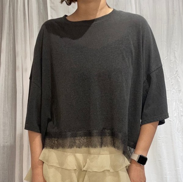 画像11: ●期間限定/ご予約10倍ポイント●【1/26 PRIORITY】レースヘムＴ（予約/6-7） (11)