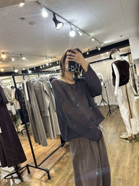 画像5: ●期間限定/ご予約10倍ポイント●【1/24 PRIORITY】ボートネックシアーニット（予約/5） (5)