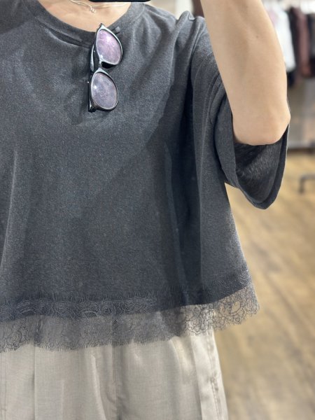 画像3: ●期間限定/ご予約10倍ポイント●【1/26 PRIORITY】レースヘムＴ（予約/6-7） (3)