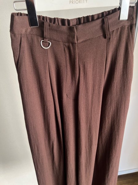 画像3: ●期間限定/ご予約5倍ポイント●【1/26 PRIORITY】リネンブレンドパンツ（予約/4-5） (3)