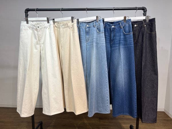 画像5: ●期間限定/ご予約10倍ポイント●【1/26 PRIORITY】ヘムボリュームワイドデニム（予約/5） (5)