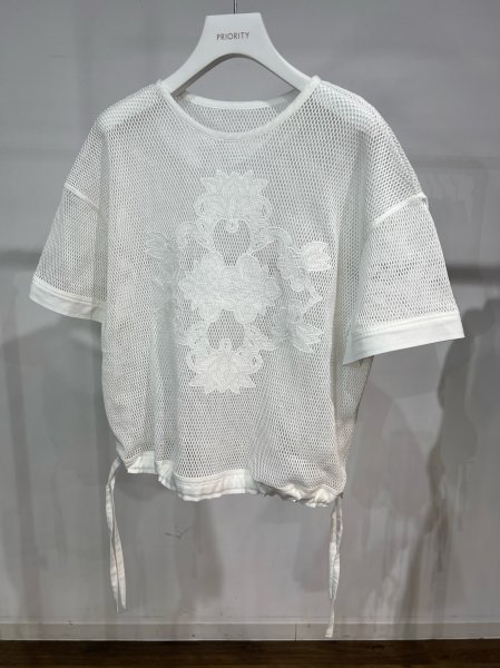 画像9: ●期間限定/ご予約5倍ポイント●【1/26 PRIORITY】アイレットレースメッシュT（予約/4-5） (9)