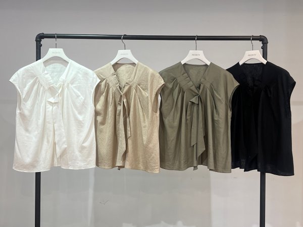 画像3: ●期間限定/ご予約5倍ポイント●【1/26 PRIORITY】アシメタックブラウス（予約/4-5） (3)