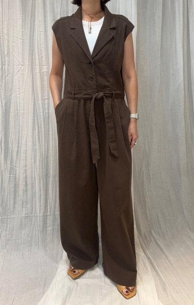 画像1: ●期間限定/ご予約10倍ポイント●【1/26 PRIORITY】テーラーカラージャンプスーツ（予約/5） (1)