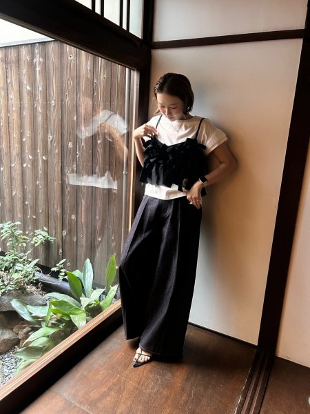 画像2: ●期間限定/ご予約5倍ポイント●【1/26 PRIORITY】フリルリボンキャミソール（予約/4-5） (2)