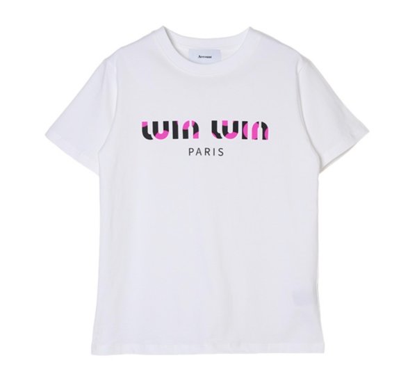 画像1: ●2/1までの期間限定販売●ご予約5倍ポイント【1/30 LIVEアイテム】●パロディＴネオンピンク発砲プリント「Ｍ」TYPE（予約/3） (1)